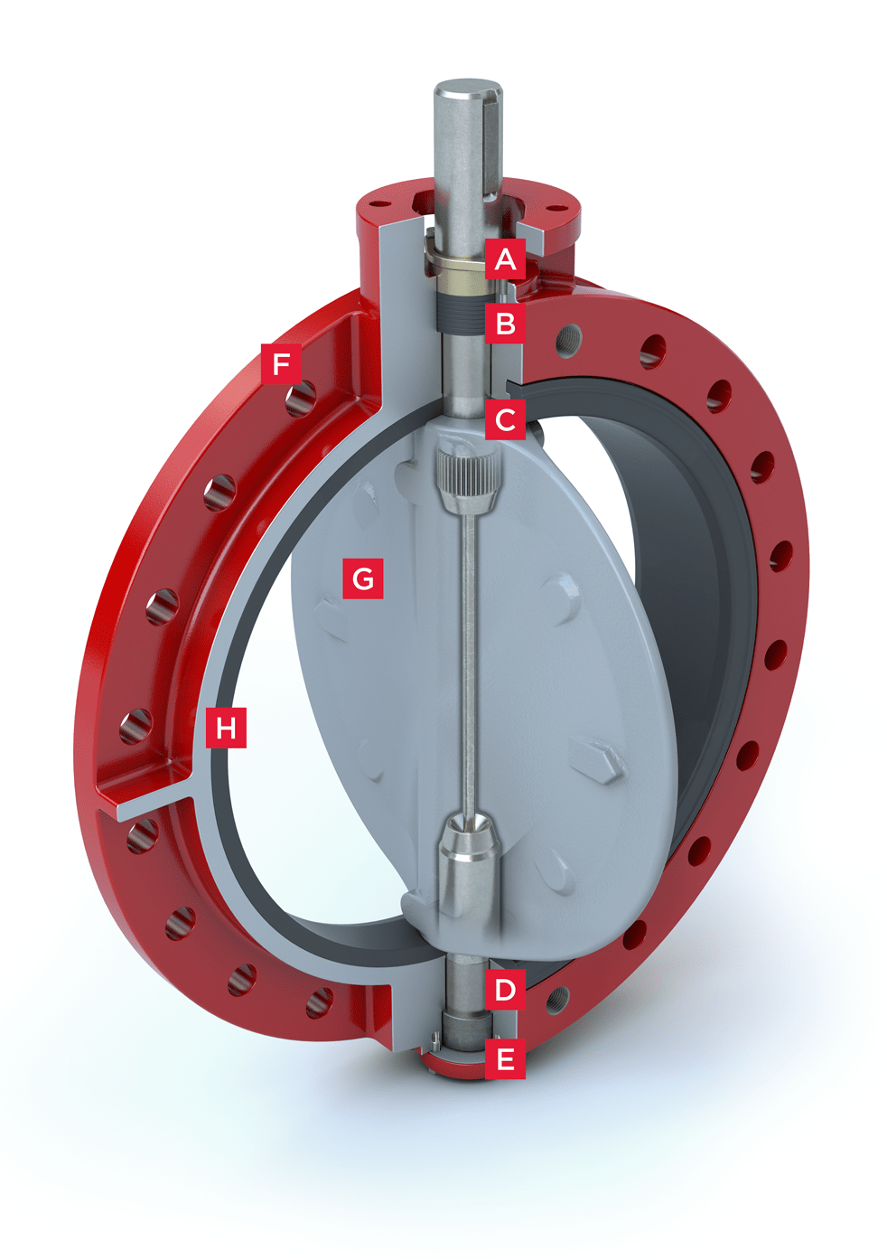 Manual Resilient Butterfly Valve w/ 5ft Stem Extension – Max-Air